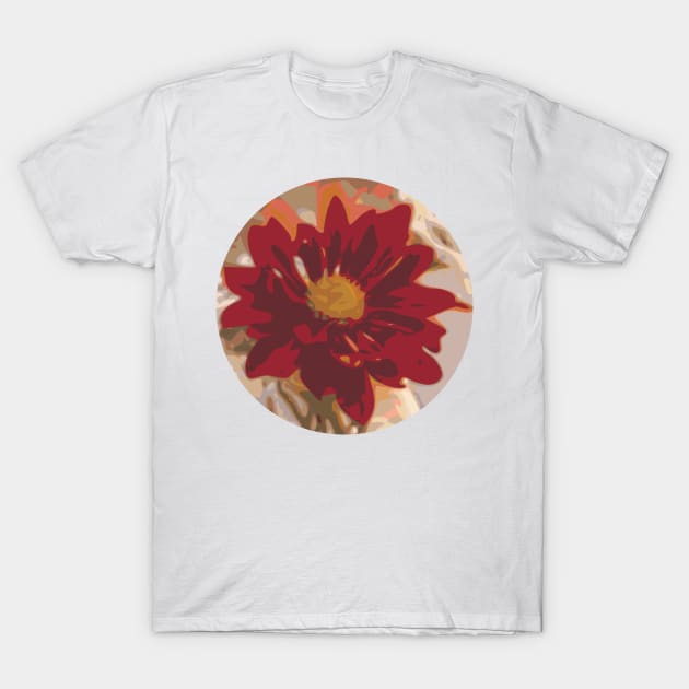 Illustrated flower painting T-Shirt by rayrayray90
